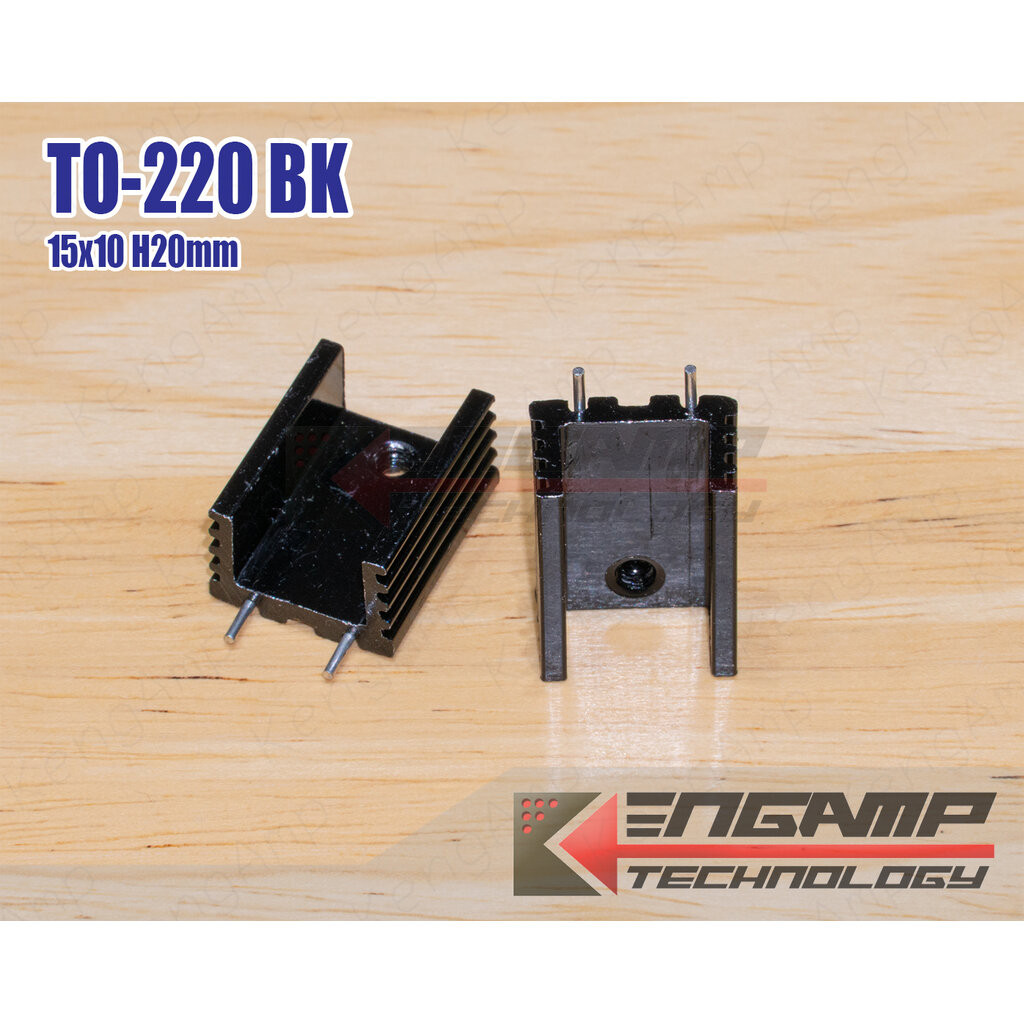 (10ชิ้น) [SINK] Heatsink TO-220BK ขนาด 15x10 H19.5mm P=8.5mm