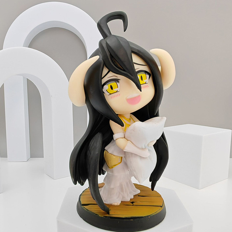 อะนิเมะ Overlord albedo มินิฟิกเกอร์โมเดล pvc น่ารักของเล่นของขวัญ