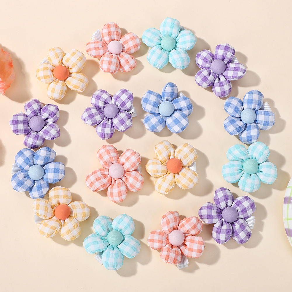 20 ชิ้น/เซ็ตหวานพิมพ์ดอกไม้คลิปผมสําหรับสาวน่ารักการ์ตูน Hairpins Barrettes เด็ก Headwear เด็กอุปกรณ์เสริมผมขายส่ง