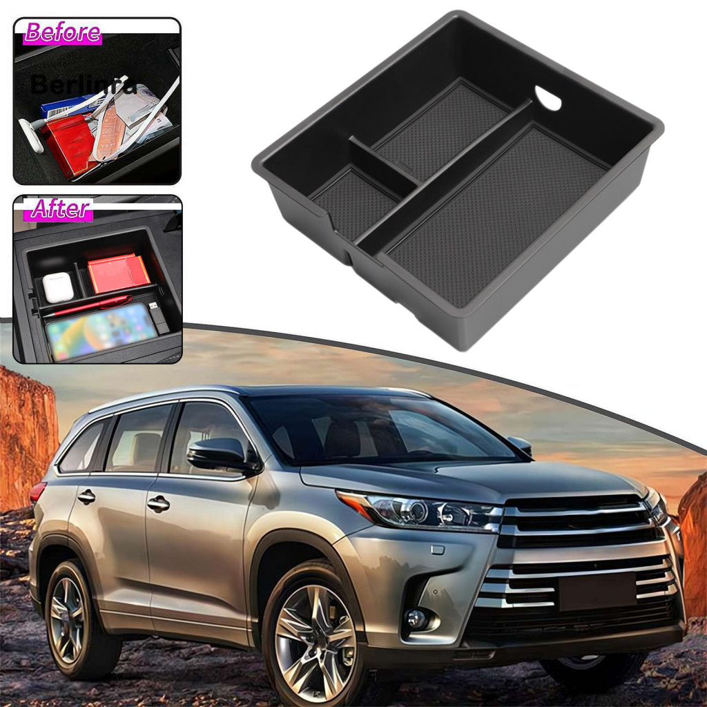 Ber ที่เท้าแขนถาดเก็บสําหรับ Lexus Gx550h กันน้ําถาดเก็บรถพรีเมี่ยมภายในถาดสําหรับ Lexus Gx 550 กล่อ