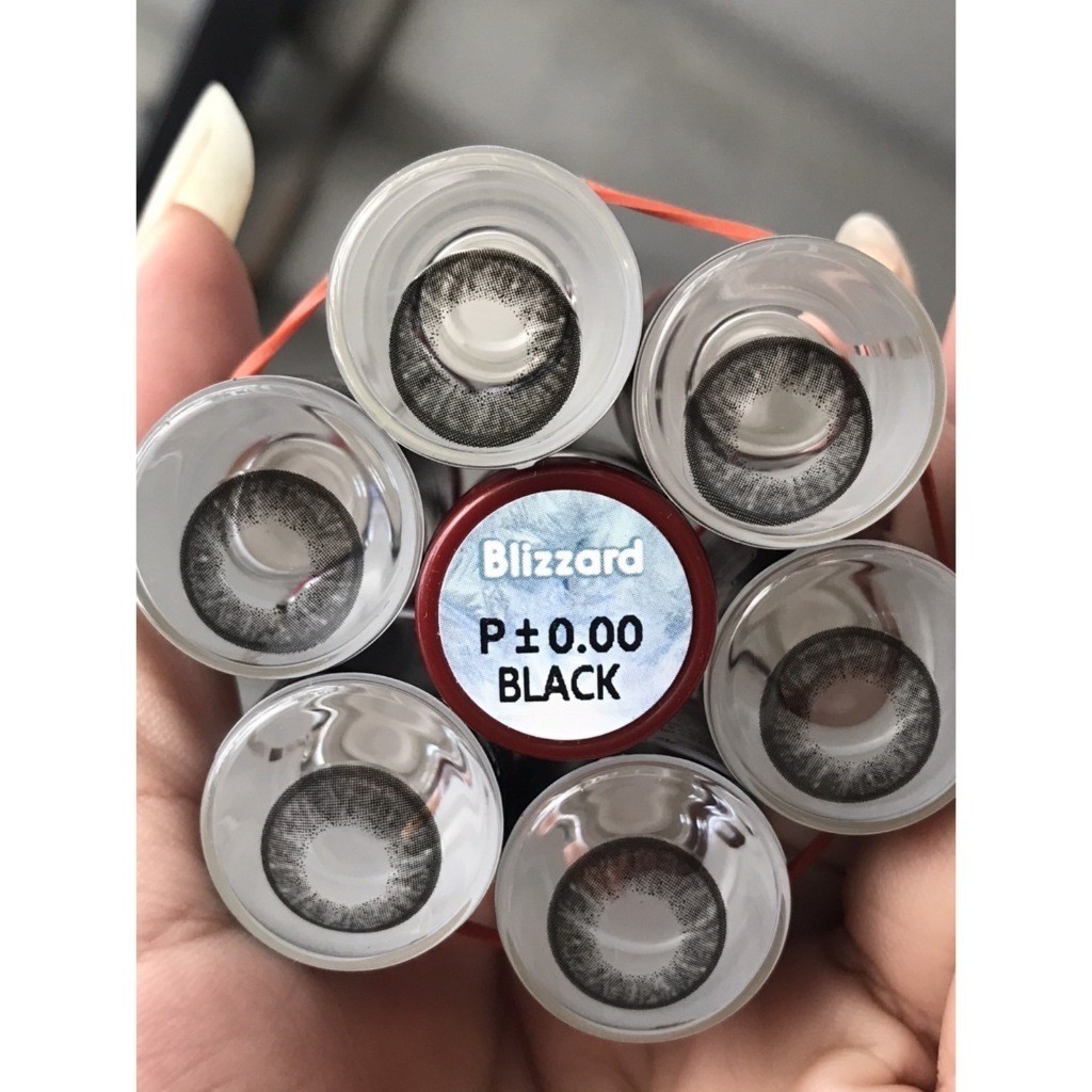 บิ๊กอาย คอนแทคเลนส์ รุ่น Blizzard gray/ brown ฝาแดง ยี่ห้อ Pitchy lens