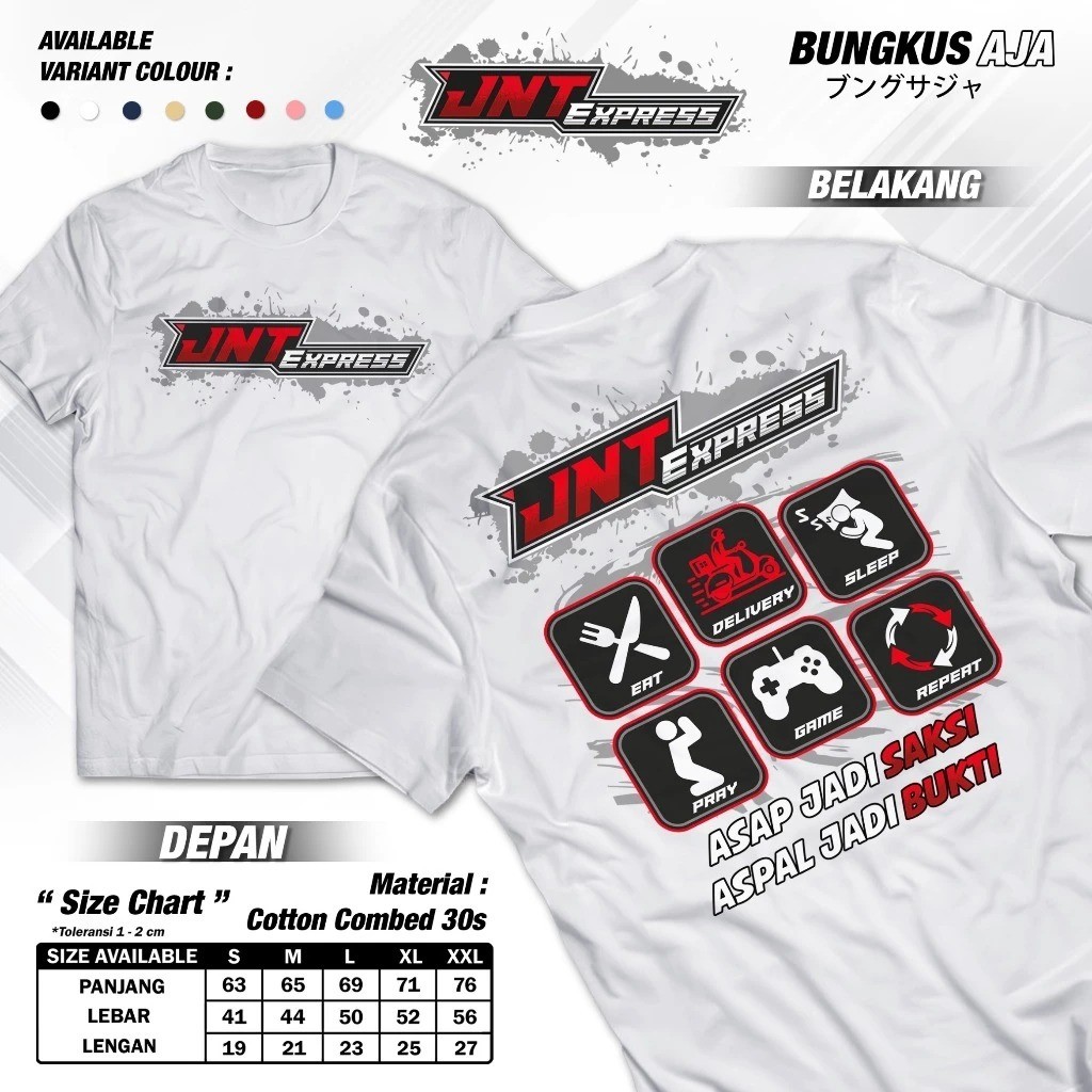 JNT Express เสื้อยืดควันกลายเป็นหนังพยานสู่หลักฐาน - J&T Expedition Package Courier เสื้อผ้าฝ้าย Com