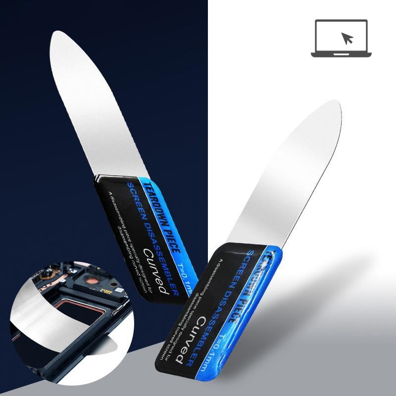 [TH] Obile Phone Curved LCD Screen Spudger Opening Pry Card Tools Ultra Thin Flex TH