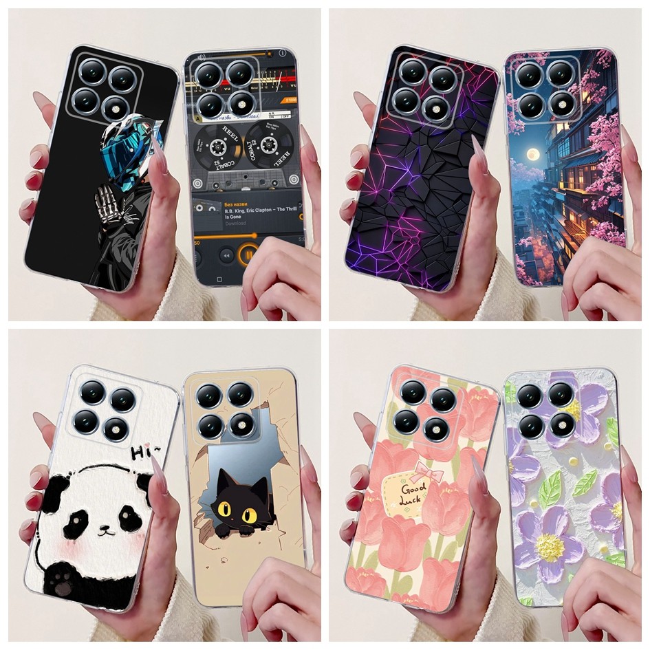สําหรับ Xiaomi 14T Pro ปลอก Cool Machine การ์ตูนทาสีซิลิโคนนุ่ม TPU ฝาหลังโทรศัพท์สําหรับ Xiaomi Mi 14T Pro 14TPro กรณี