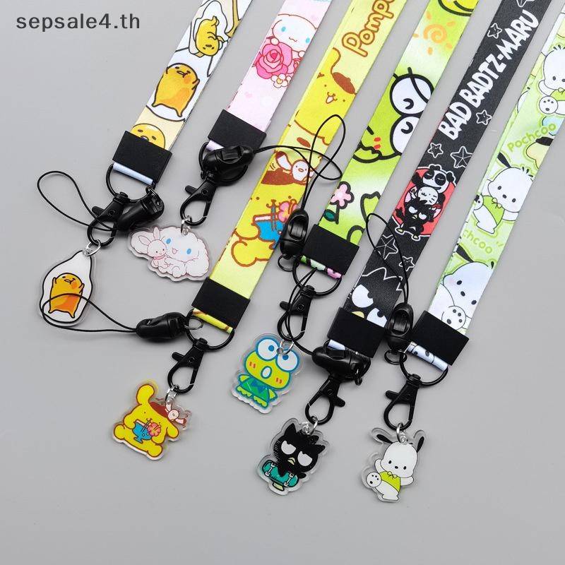 # ใหม่ # อบเชยภาพเคลื่อนไหวโทรศัพท์เชือกเส้นเล็กสายคล้องคอความร้อน Transfer Webbing Pochacco การ์ตูนพวงกุญแจจี้ ID Card Holder สายคล้องของขวัญ