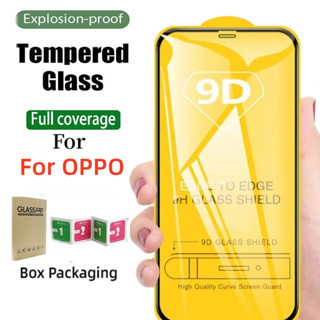 9D ฟิล์มกระจกเต็มจอ for OPPO A15 A15S A35 A7 A5S A12 A12S A17 A17K A56S A57 A5 A9 A16 A16S A53 A53S 