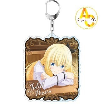 พวงกุญแจอนิเมะ Cutee Kishuku Gakkou no Juliet ตัวละคร Juliet Persia กระเป๋าเป้สะพายหลังอุปกรณ์ตกแต่ง