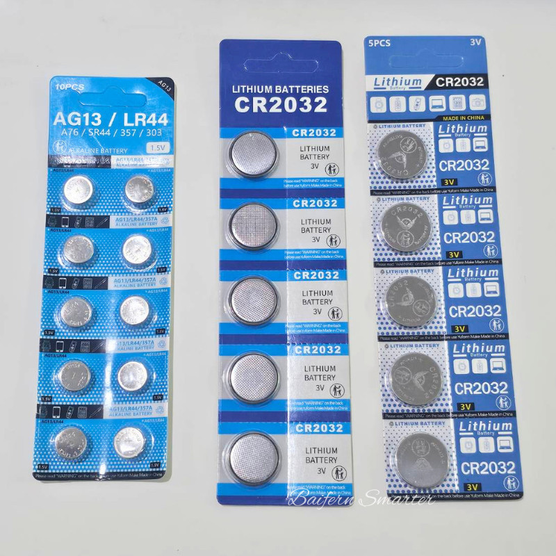 ถ่านกระดุม ถ่านรีโมท ถ่านเทียนLED ถ่านของเล่น ถ่านไบออส LR44 A76 AG13 CR2032 แบตแท้ ไม่ผสมสารปรอท
