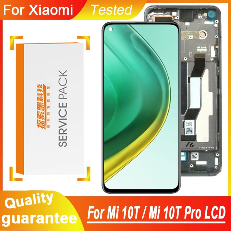 Original 6.67 จอแสดงผลสําหรับ Xiaomi MI 10T LCD Touch Screen Digitizer Assembly สําหรับ Xiaomi MI 10