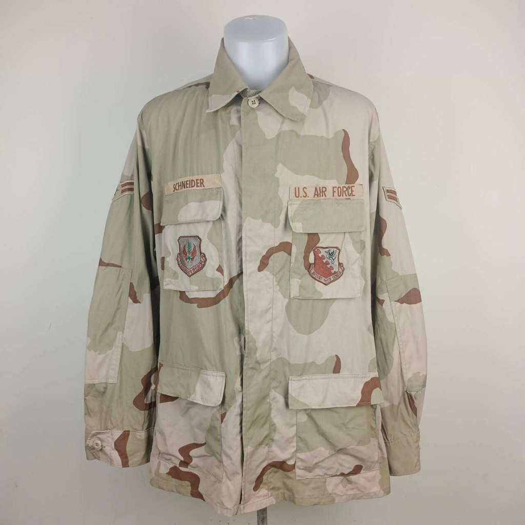 E071 🇱🇷 เสื้อทหารกองทัพ ลายทะเลทราย3สี อาร์ม 6ชิ้น (ของแท้) ผ้าก้างปลา อก 52 (อ่านรายละเอียดด้านล่าง