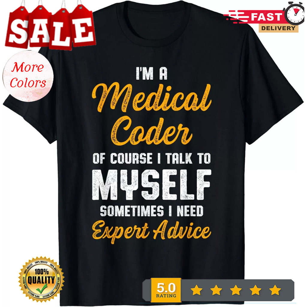 Medical Coder Biller Coding เสื้อยืดลําลองแฟชั่นตลก