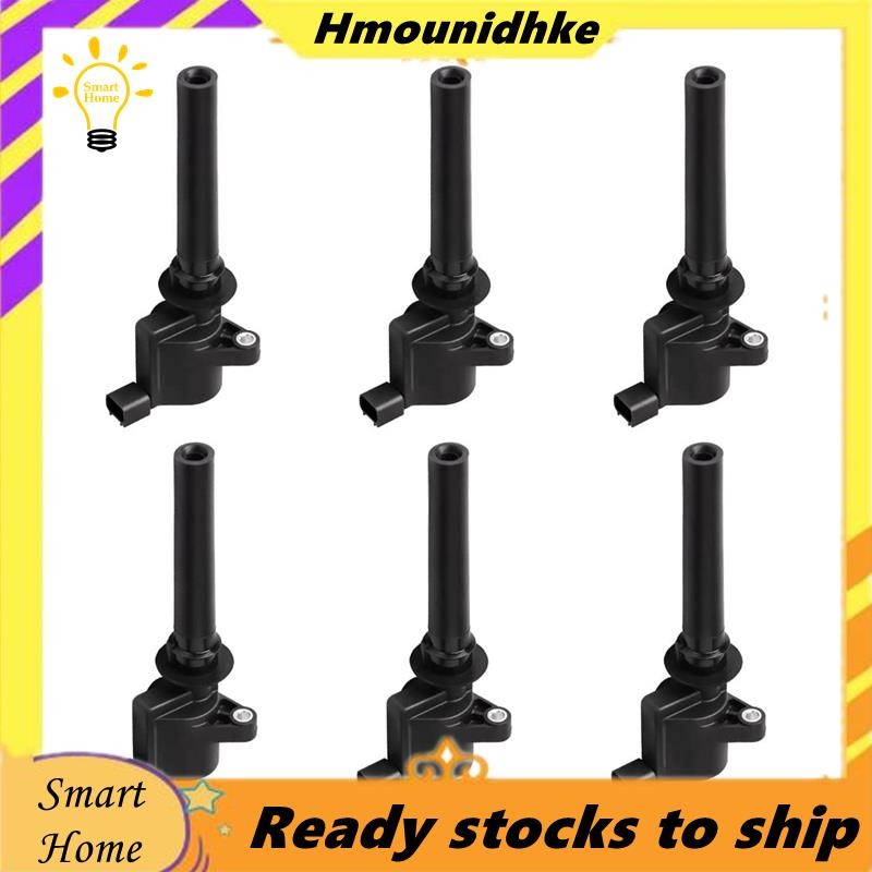 คอยล์จุดระเบิด 6 ชิ้นสำหรับ Ford Escape ปี 2001-2008 และ Ford Five Hundred Freestyle Taurus ปี 2005-2007 เครื่องยนต์ V6 OE:1L8Z12029AB
