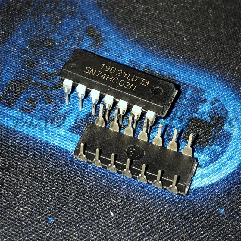 10 ชิ้น/50 ชิ้น 74HC02N DIP14 74HC02 DIP SN74HC02N DIP-14 ใหม่และ IC TV5V