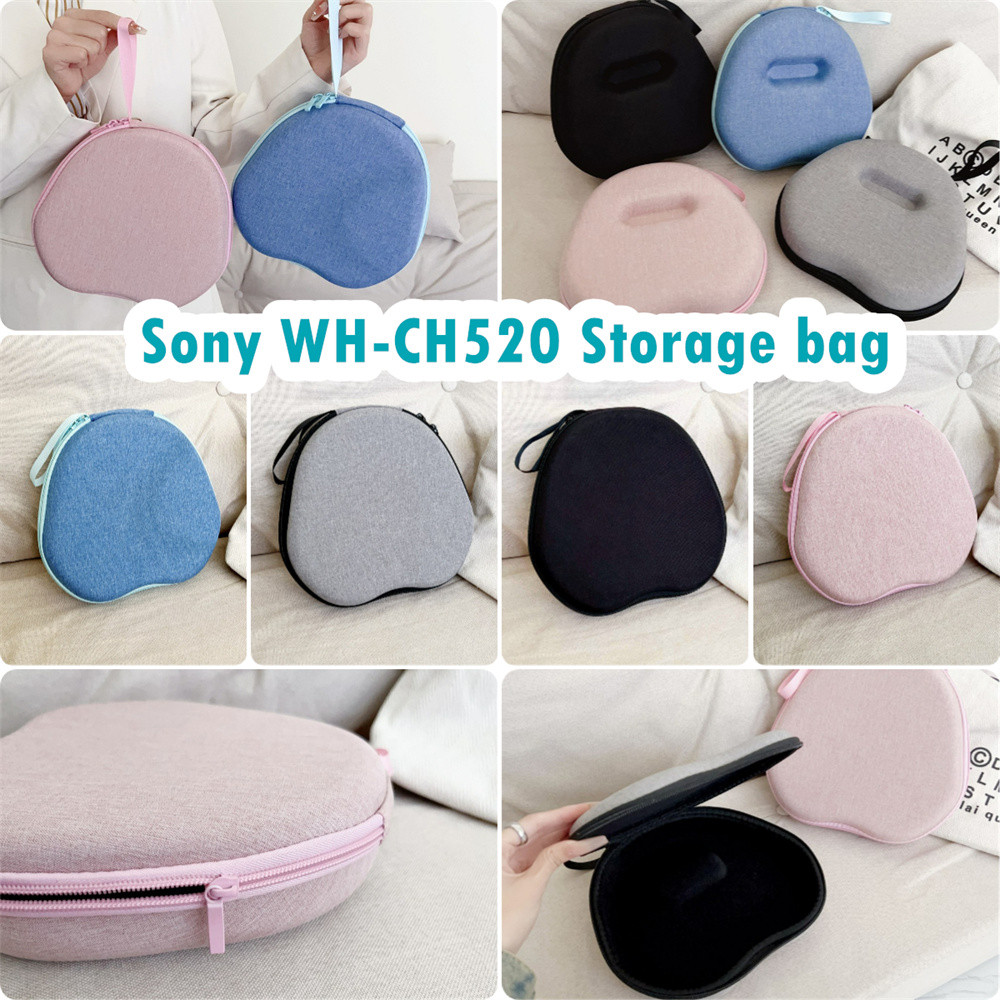 สต็อกพร้อม!สําหรับ Sony WH-CH520 เคสหูฟัง Colourful ชุดหูฟังกระเป๋าเก็บ EVA แผ่นรองหูฟังปลอกกล่อง