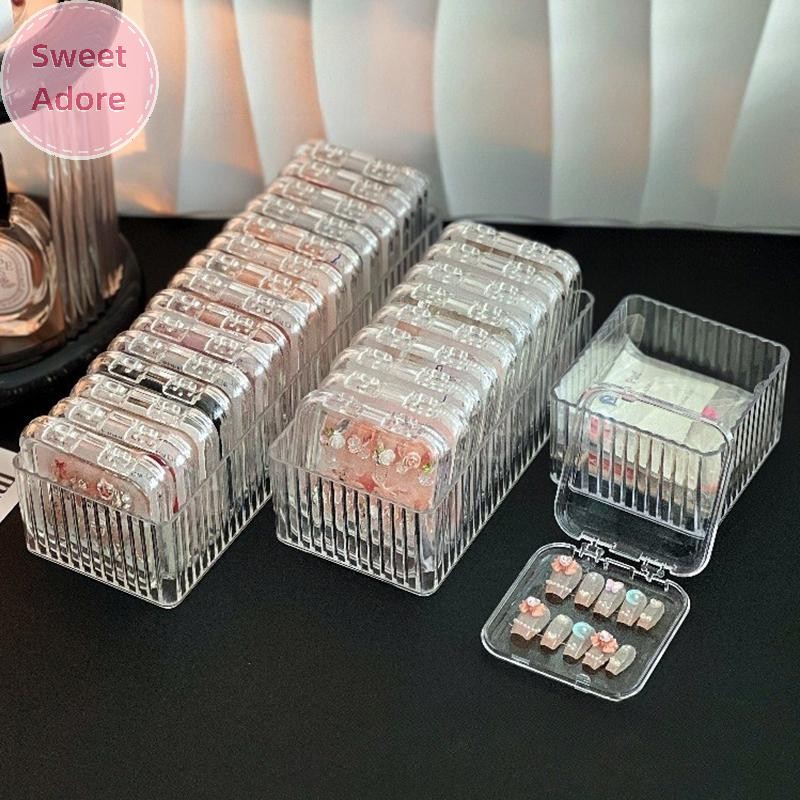 SweetAdore Nail Art Storage Box Wearing Armor Display Box Nail Tips Collection Nail Works Organizer 