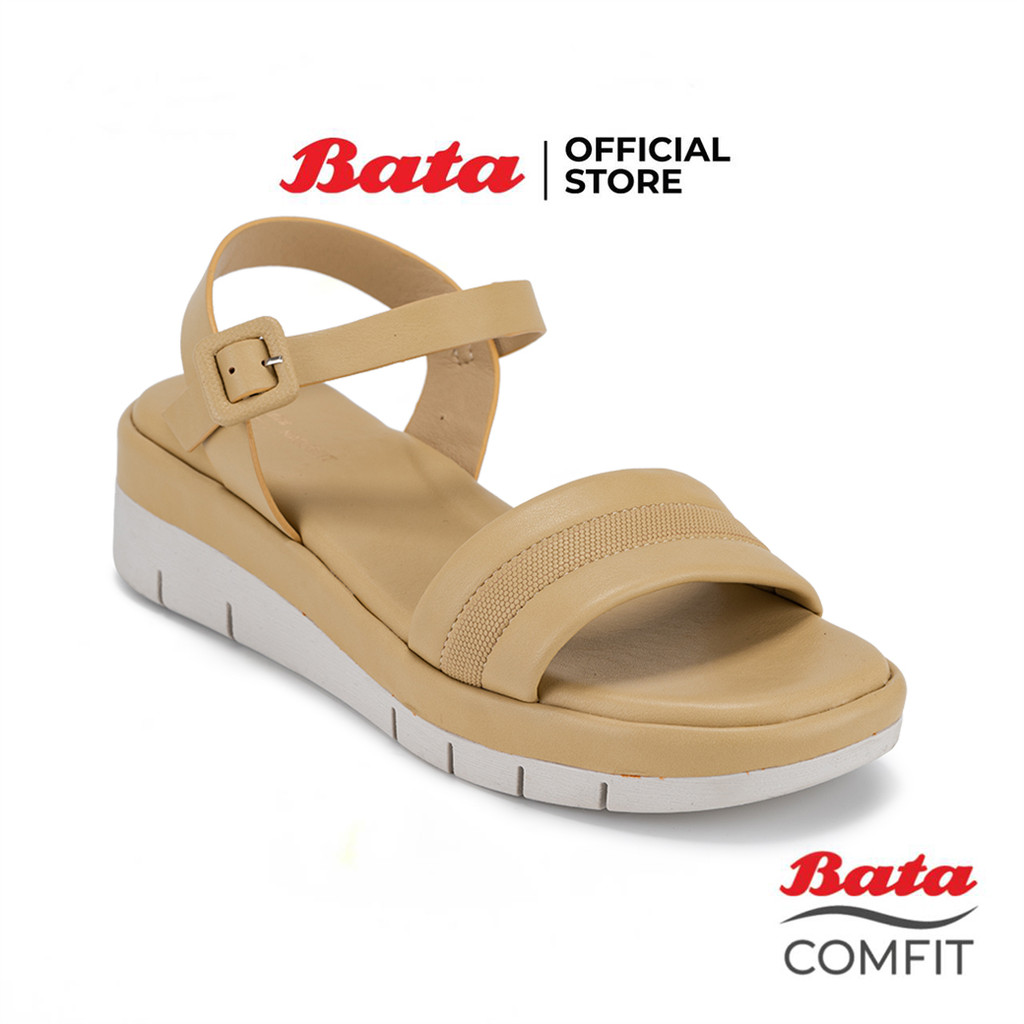 Bata บาจา Comfit รองเท้าเพื่อสุขภาพแบบรัดส้น สำหรับผู้หญิง รุ่น FANTASY สีคาเมล 6013139 สีกรมท่า 6019139