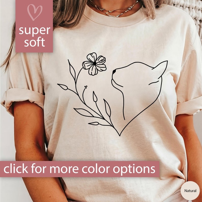 Cat Shirt for Women, Cat Lover T-Shirt for Cat Mom Gift, Cat Lover Gift for Her, Cat Gift for Cat Mo