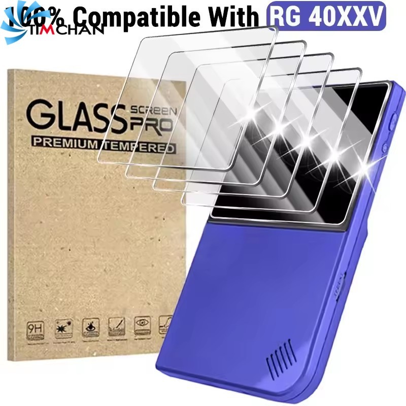1/2/3 ชิ้นกระจกนิรภัยป้องกันหน้าจอ-สําหรับ ANBERNIC RG 40XXV - เกมคอนโซลอุปกรณ์เสริม - ฟิล์มป้องกันความแข็ง 9H - ป้องกันรอยขีดข่วน, กันกระแทก, ความคุ้มครองเต็มรูปแบบ