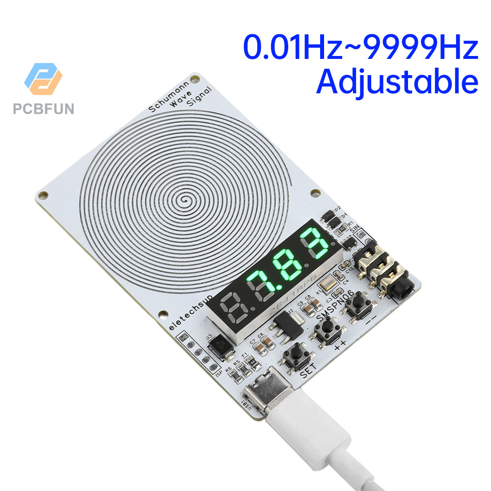 Pcbfun 0.01Hz ~ 9999Hz Sine Wave ปรับ Schumann Wave เครื่องกําเนิดสัญญาณเครื่องกําเนิดไฟฟ้า 4 จังหวะ