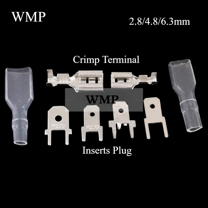 50 ชิ้นแทรกปลั๊ก Terminal PCB Solder Lug ฤดูใบไม้ผลิ Terminal Connector สําหรับ 22-16AWG สายลวด