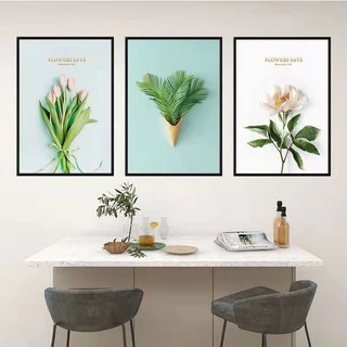 3Pcs 30cm รูปภาพติดผนัง มินอมอล รูปภาพติดผนังพร้อมกรอบ รูปภาพติดผนังขนาดใหญ่ ผนัง ตกแต่งบ้าน