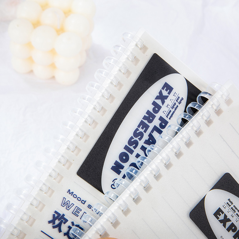 สมุดสันลวด A5 เส้นบรรทัด 80แผ่น 14.2x20.5ซม. คละลาย LB5A51-6954