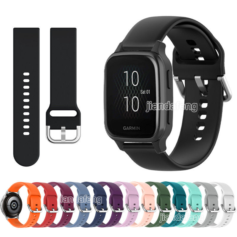 สายรัดซิลิโคนอ่อนนุ่มสําหรับ Garmin Venu SQ Sq2