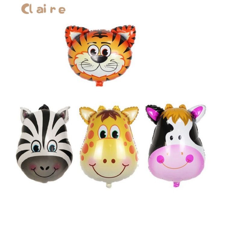 COD ลูกโป่งฟอยล์ฮีเลียม ธีมหัวสัตว์น่ารัก สําหรับตกแต่งปาร์ตี้วันเกิดเด็ก Claire - รูปที่ 2
