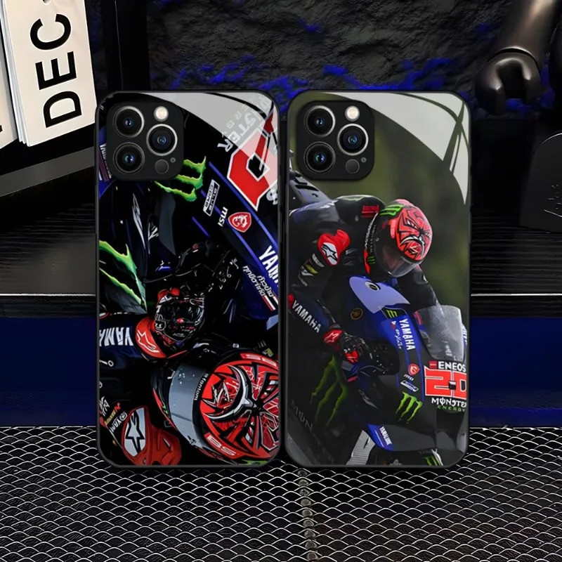Bk-1 Fabio Quartararo Moto NO.20 เคสโทรศัพท์สําหรับIPhone 14 Pro Max 12 11 13 Mini X XR XS 8 7 6 Plu