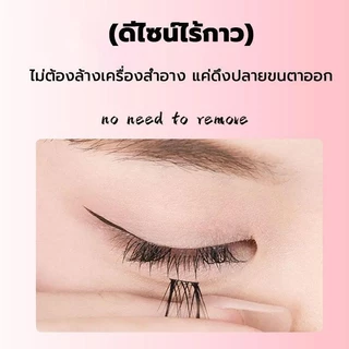 【ซื้อ 1 แถม 1】ขนตาปลอมราศีไม่ต้องใช้กาว ไม่ต้องใช้กาว สำหรับผู้เริ่มต้น สะดวกและรวดเร็ว