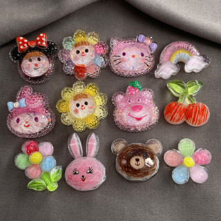 อุปกรณ์เรซิน diy Childlike โปร่งใสสัตว์ดอกไม้หมีการ์ตูน AB ก…