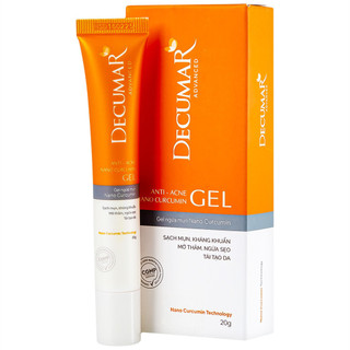 Kem ngừa mụn Decumar tuýp 20g - kem nghệ từ Nano curcumin - Hết mụn giảm thâm sẹo (20g) - MÈO BEAUTY