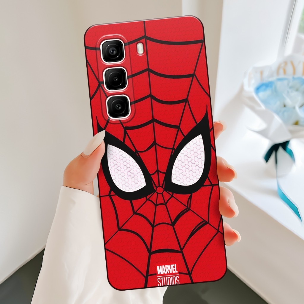 Softcase HP Infinix Hot 50 4G / Hot 50 5G - Infinix Hot 50 Pro Plus 4G ล่าสุด 2024 Spiderman Motif -