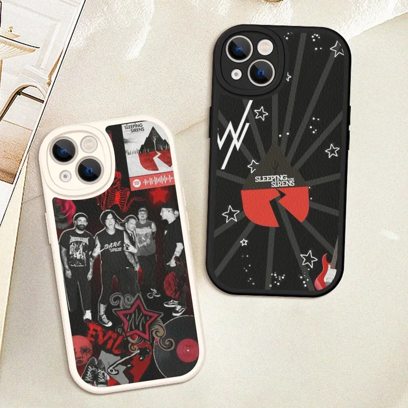 TP-1 S-Sleeping S-Sirens เคสโทรศัพท์หนังสําหรับ iPhone 16 17,15 14 13 12 Mini 11 14 Pro Max Xs X Xr 