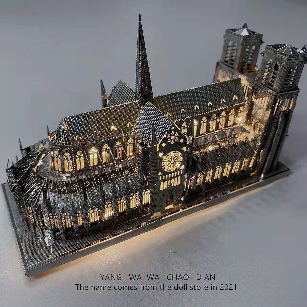 เลโก้บล็อกตัวต่อกันแมรี่เวอร์จิ้นในปารีส!3d สามมิติปริศนาโลหะ DIY ปริศนาทําด้วยมือประกอบของเล่น ราคา ถูกที่สุด ดีลบีเคเค แกลเลอรีภาพที่ 8