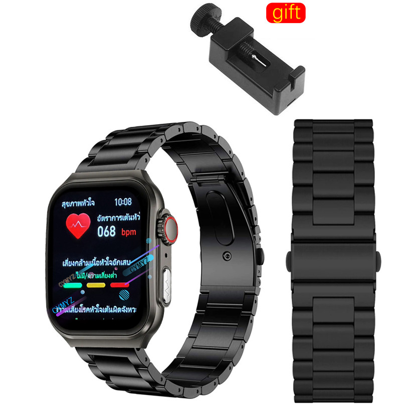 Hcare Wow Smart Watch strap สายโลหะสําหรับ Hcare Wow strap สายรัดข้อมือกีฬา