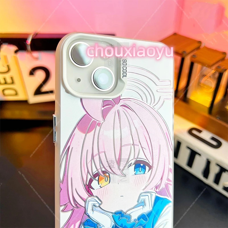 Anime Bird Tour Hoshino Frosted สีสันเงินเหมาะสําหรับ iPhone 16 15 14 13 12 11 xs 7P/8P เคสโทรศัพท์ High-End เฉพาะ