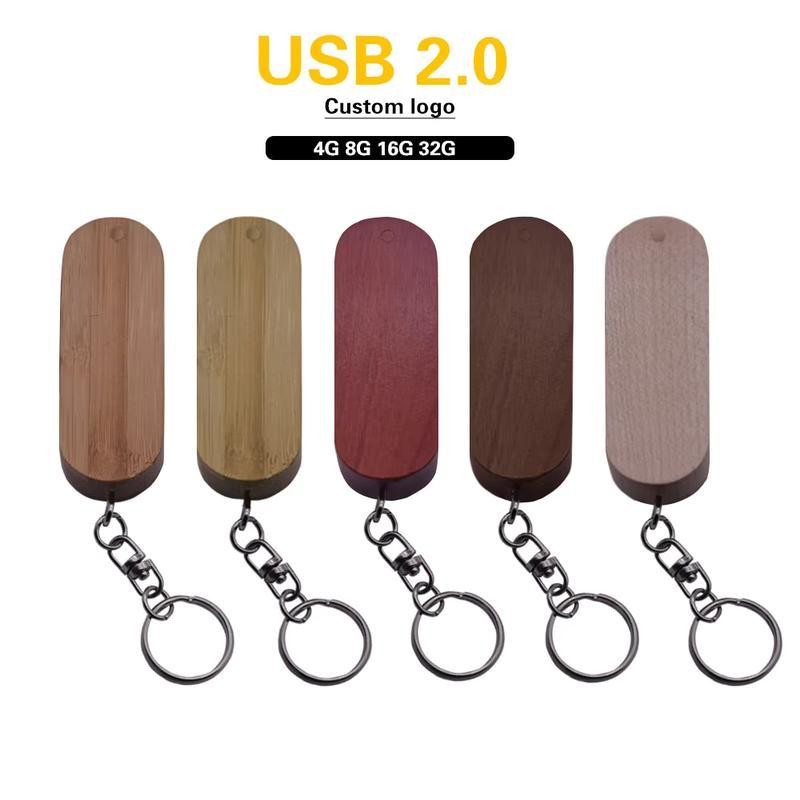 ขายส่ง Rotatable ไม้ usb แฟลชเงินถาด Shatter-Proof ปากกาแบบพกพาพกพาฟรีแหวน Creative ของขวัญ Memory S