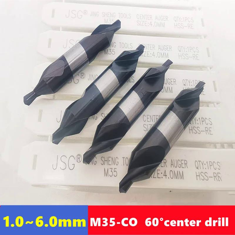 M35-CO HSS 60 ° A center drill 1.0-6.0mm, suitable for stainless steel superhard metal positioning C
