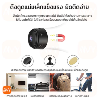 COD กล้องวงจรปิด ดูผ่านมือถือ wifi 1080P HD กล้องจิ๋วแอบดู กล้องวงจรปิดจิ๋ว ไร้สาย ติดตั้งง่าย