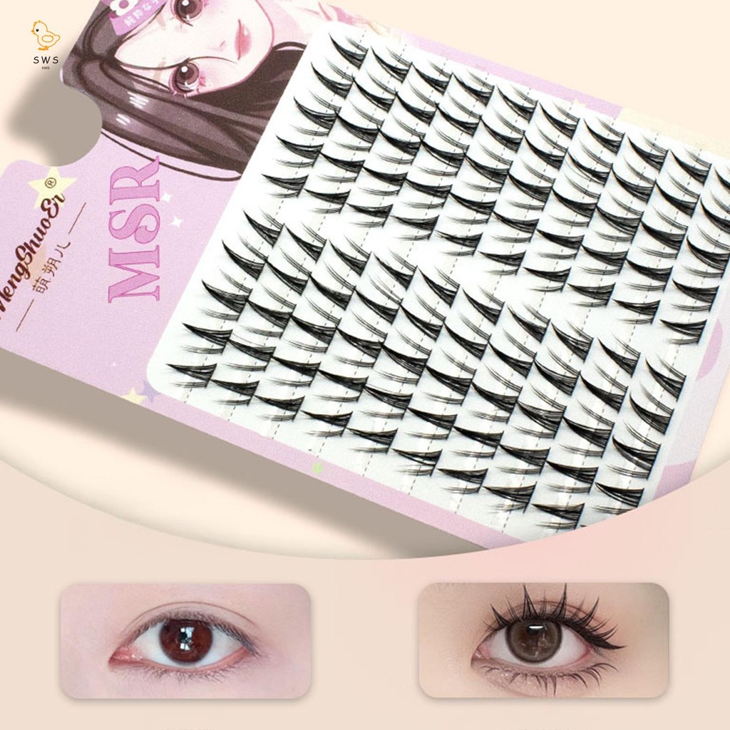 ผสม 10-14 มม. Lash Clusters DIY อะนิเมะส่วนบุคคล Lashes สําหรับ Beginner & Proficients Friendly