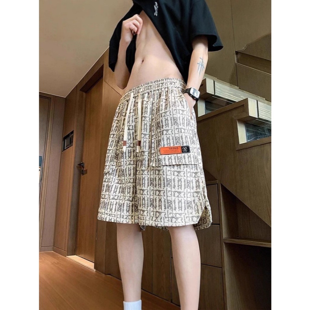 MR-DEER กางเกงขาสั้น  สไตล์เกาหลี เอวยางยืดมีเชือกรูดกระเป๋าข้างใช้งานได้จริง รุ่น MK293 - รูปที่ 4