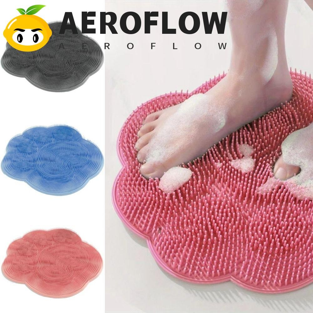 AEROFLOW แปรงทําความสะอาดนวดหลัง,ตีนแมวติดผนังนวดเท้า,เครื่องมือทําความสะอาดผิวที่มีประสิทธิภาพทําความสะอาดลื่นขี้เกียจเบาะนวดแขน
