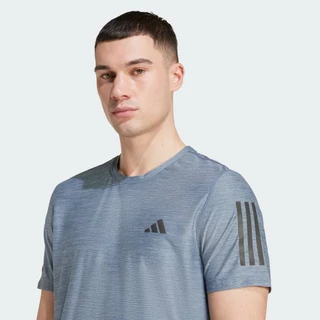 adidas วิ่ง เสื้อยืด Own the Run ผู้ชาย สีน้ำเงิน JX2220