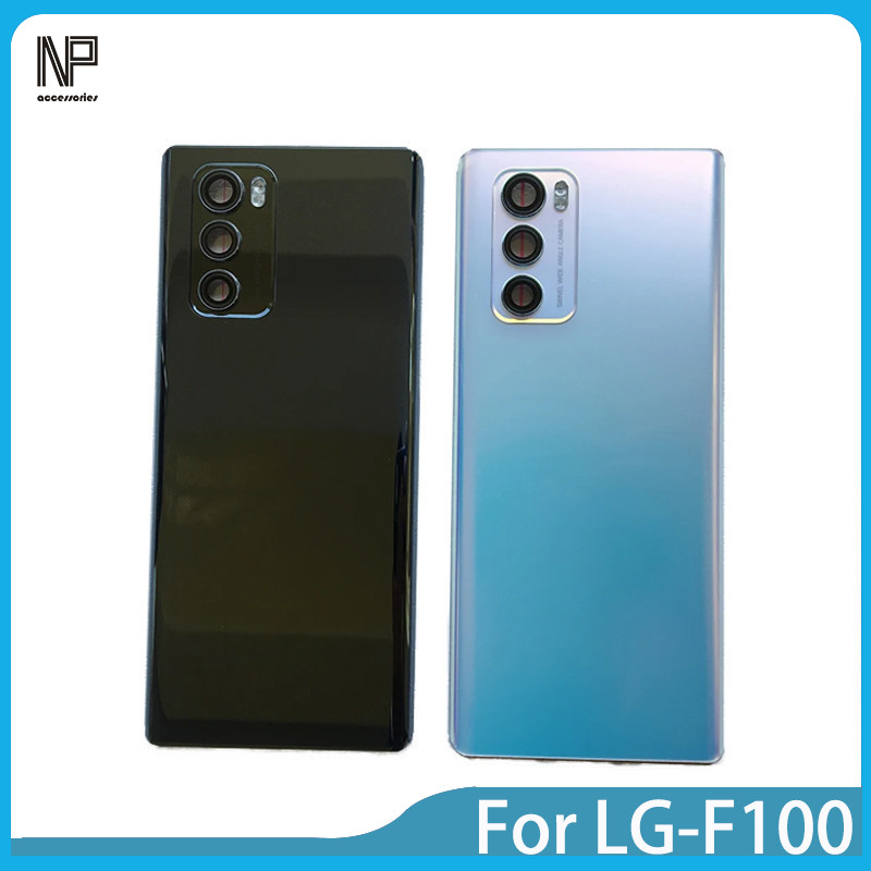 100% ทดสอบปกหลังสําหรับ LG Wing 5G ฝาครอบแบตเตอรี่ประตู LMF100N LM-F100N LM-F100 ด้านหลังปกหลัง