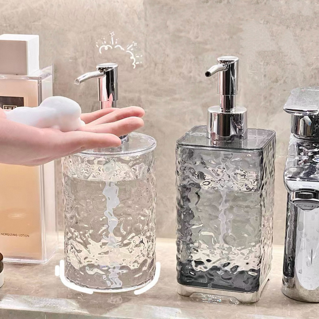 PET ขวดปั้มพลาสติกสีใส ขวด ขวดปั้ม แบบหนา แข็งอย่างดี สําหรับใส่แชมพู โลชั่น 450 ML KKHOME - รูปที่ 5