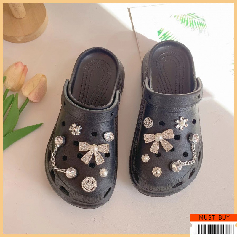 Jibbitz Crocs จี้ตกแต่งรองเท้า ชุดตัวต่อลายรองเท้า กันน้ำ | อุปกรณ์ตกแต่ง Clogs & Sandal สไตล์สากล