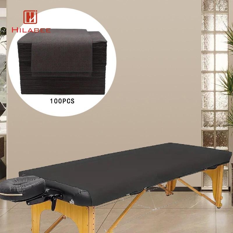 [hilabee] 100x ทิ้ง Salon Bed Sheets SPA Bed Covers Accessories สบาย Women Protector Soft Salon Shee