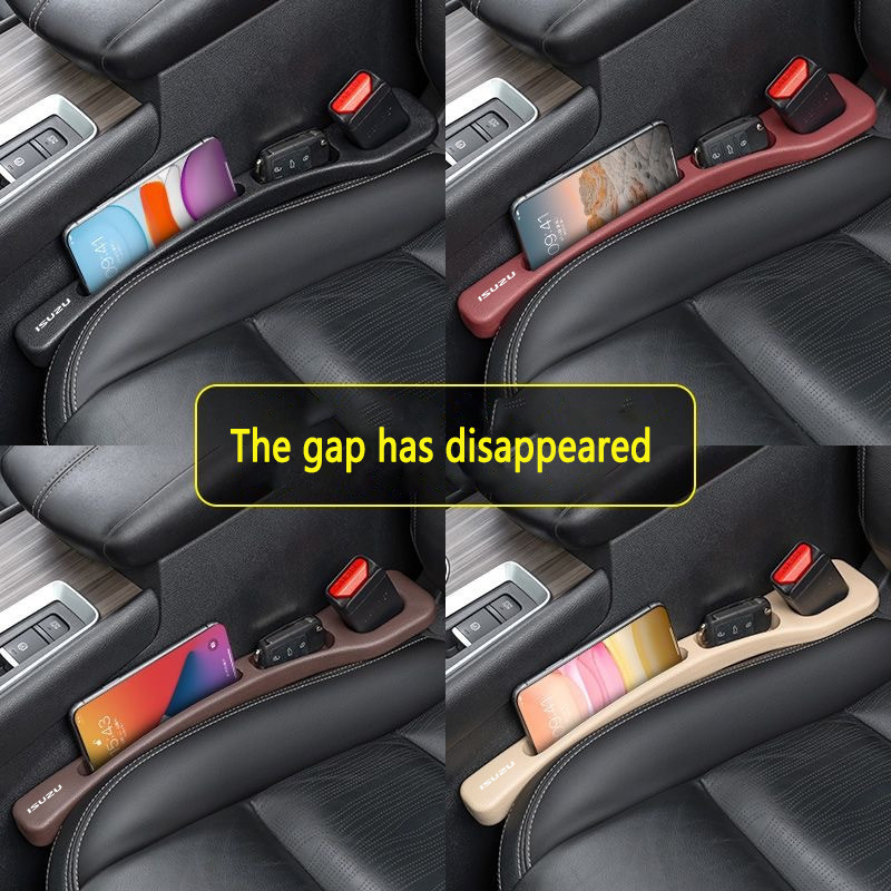 1/2Pcs ISUZU Car Seat Gap ปลั๊กรั่วพร้อมช่องเก็บของรถรั่วปลั๊กรถที่นั่งด้านข้าง Gap Filler สําหรับ ISUZU Panther Elf Traga Dmax Mux Trooper MU7 Panther