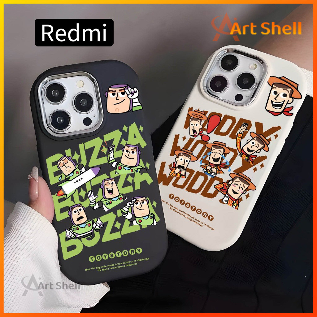 กรณี BUZZ WOODY สําหรับ Redmi หมายเหตุ 8 9 10 Note10s 10Pro Note11 11s หมายเหตุ 11Pro หมายเหตุ 12 13
